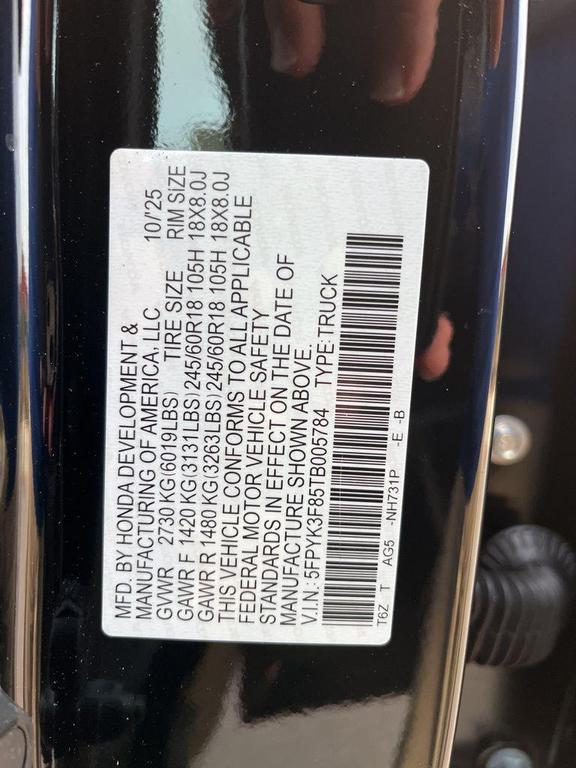 new 2026 Honda Ridgeline car, priced at $44,920