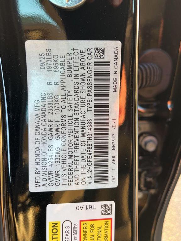 new 2026 Honda Civic Hybrid car, priced at $29,740