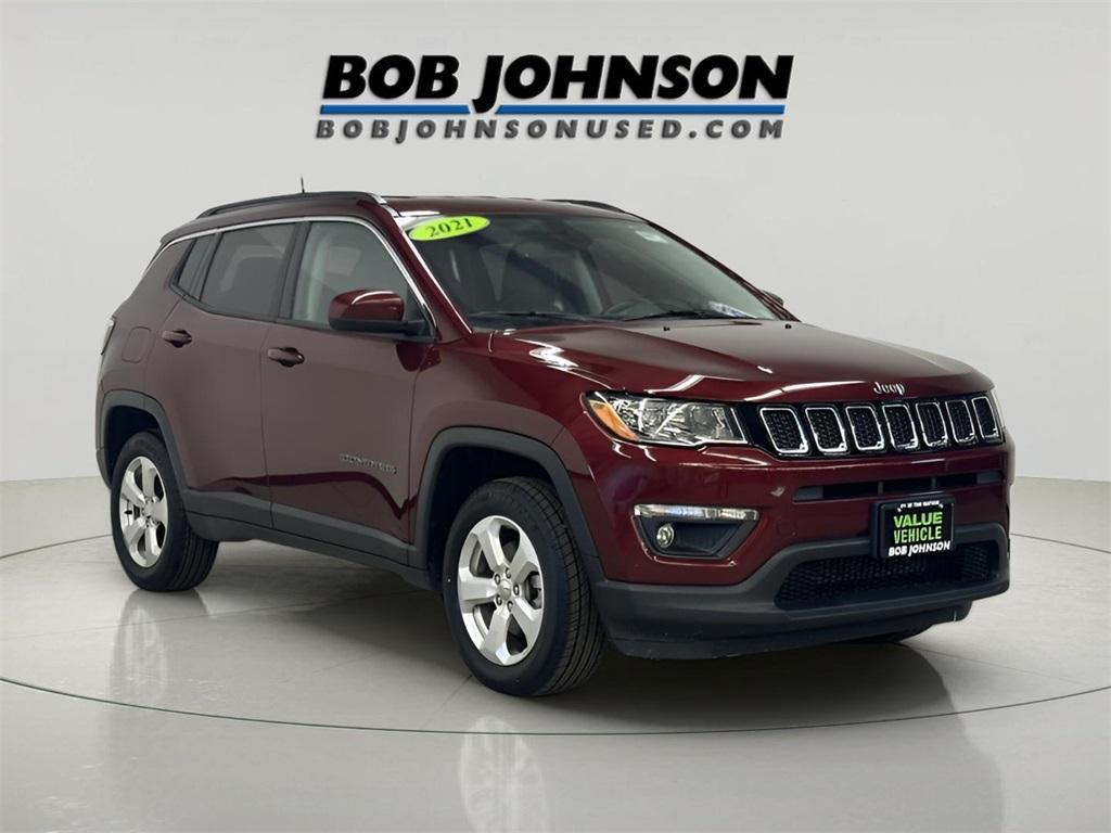 used 2021 Jeep Compass car, priced at $17,866
