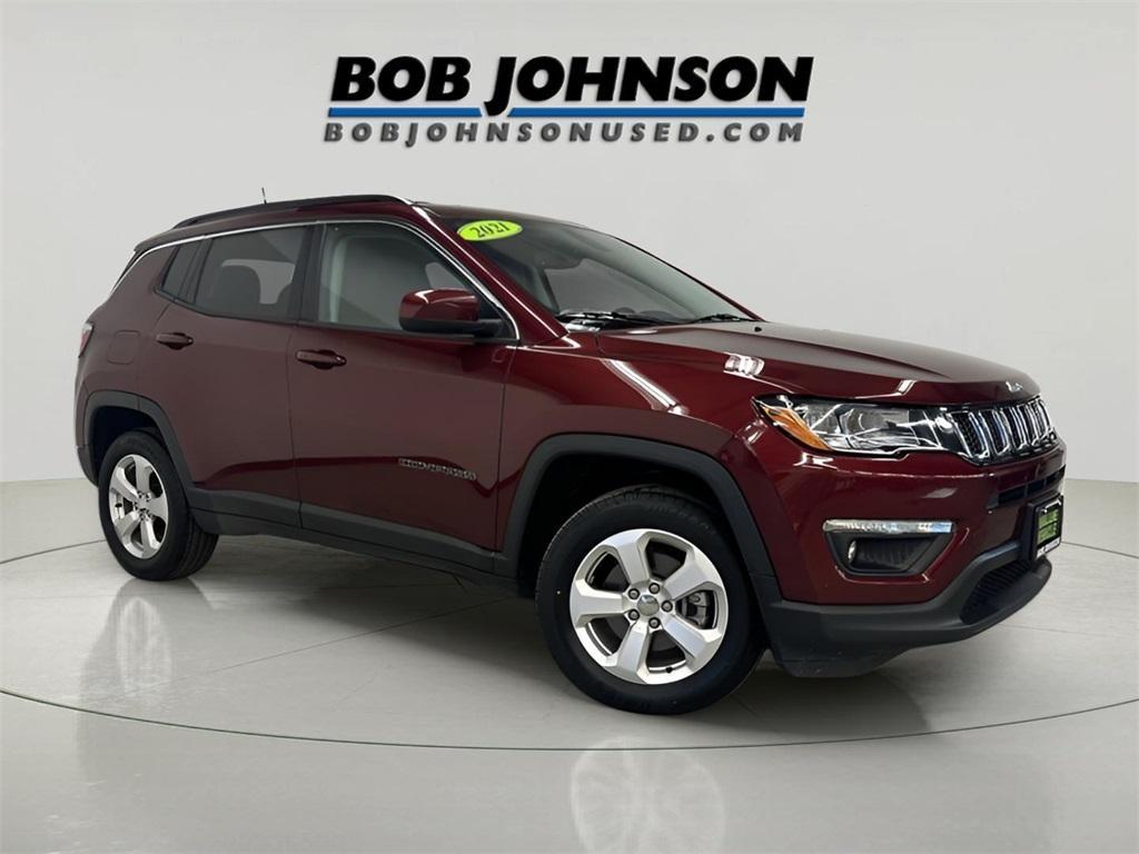 used 2021 Jeep Compass car, priced at $17,866