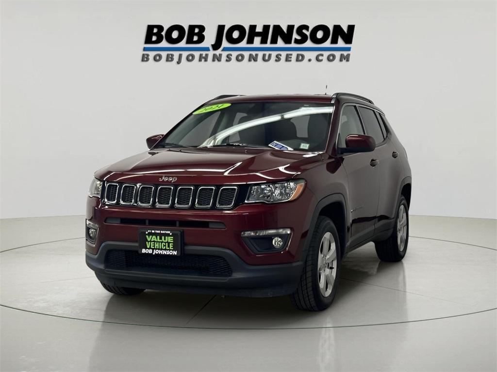 used 2021 Jeep Compass car, priced at $17,866