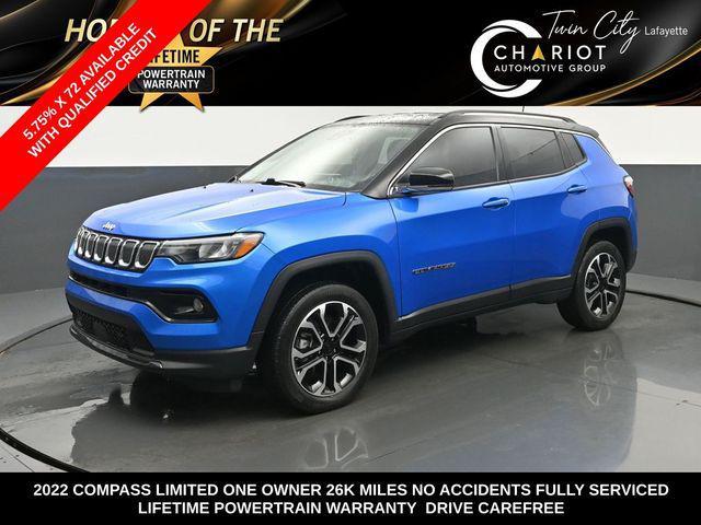 used 2022 Jeep Compass car, priced at $22,549