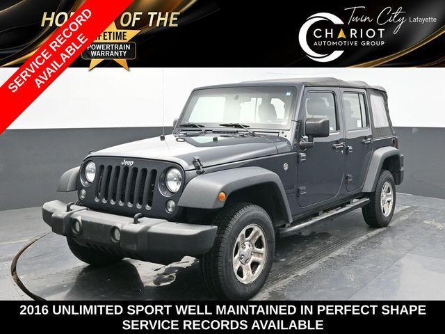 used 2016 Jeep Wrangler Unlimited car, priced at $15,649