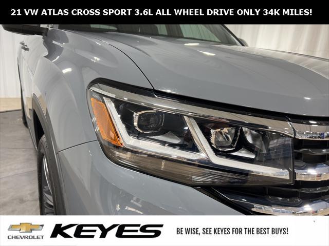 used 2021 Volkswagen Atlas Cross Sport car, priced at $29,983