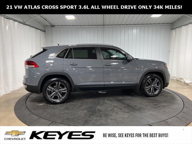 used 2021 Volkswagen Atlas Cross Sport car, priced at $29,983