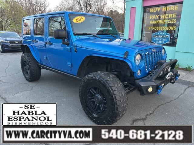 used 2015 Jeep Wrangler Unlimited car, priced at $16,989