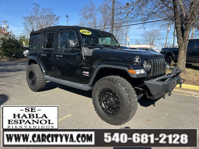 used 2018 Jeep Wrangler Unlimited car, priced at $24,734