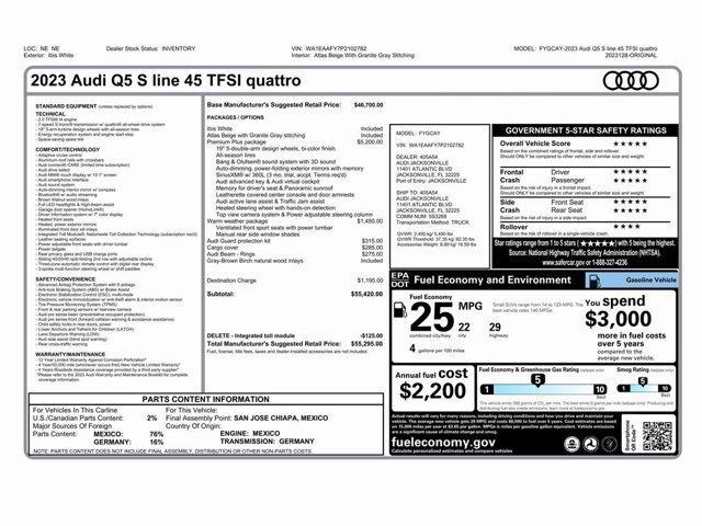 used 2023 Audi Q5 car, priced at $30,999