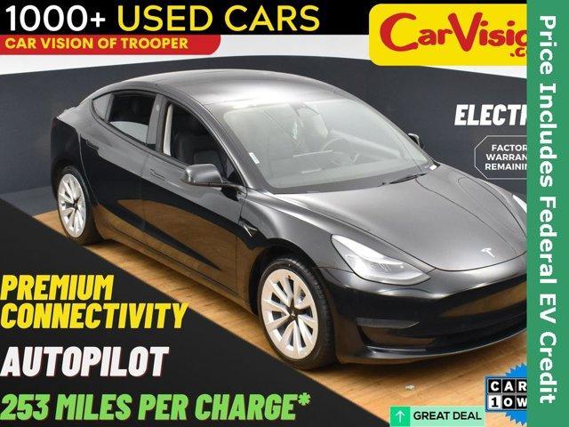 used 2022 Tesla Model 3 car, priced at $15,999