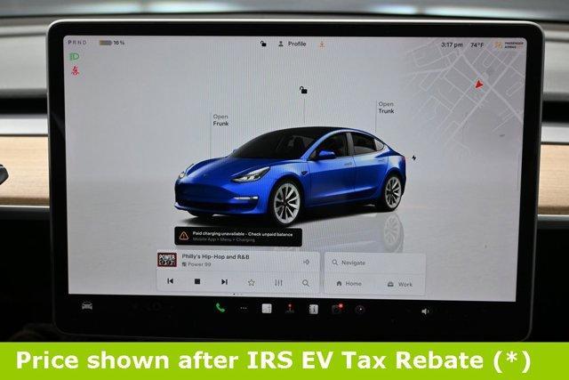 used 2022 Tesla Model 3 car, priced at $14,999