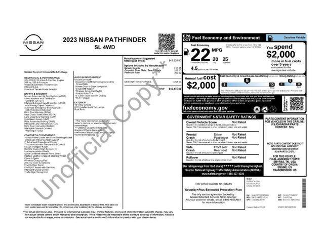 used 2023 Nissan Pathfinder car, priced at $30,999