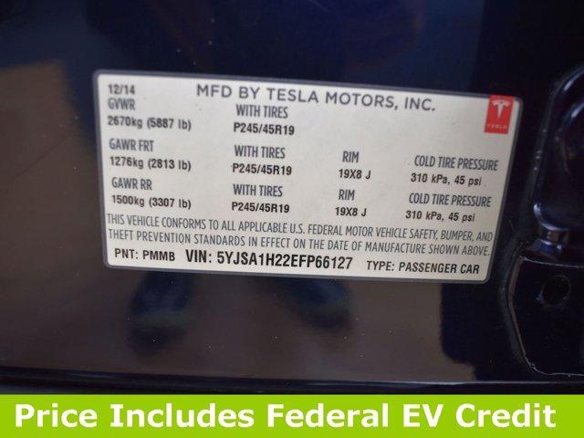 used 2014 Tesla Model S car, priced at $15,999