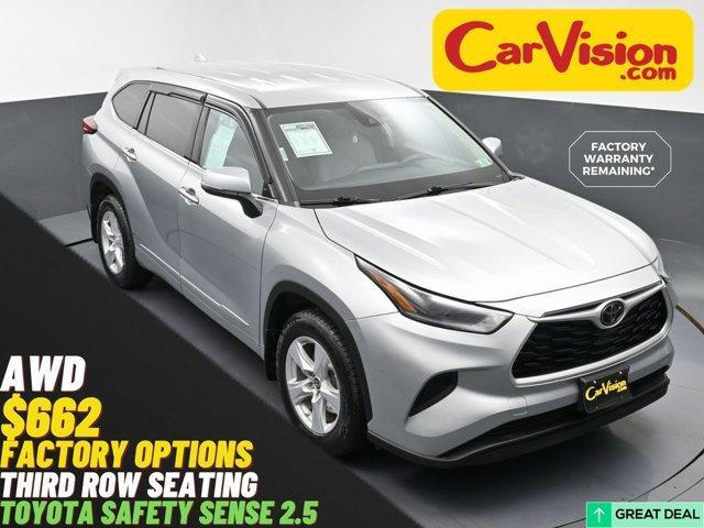 used 2021 Toyota Highlander car, priced at $24,499