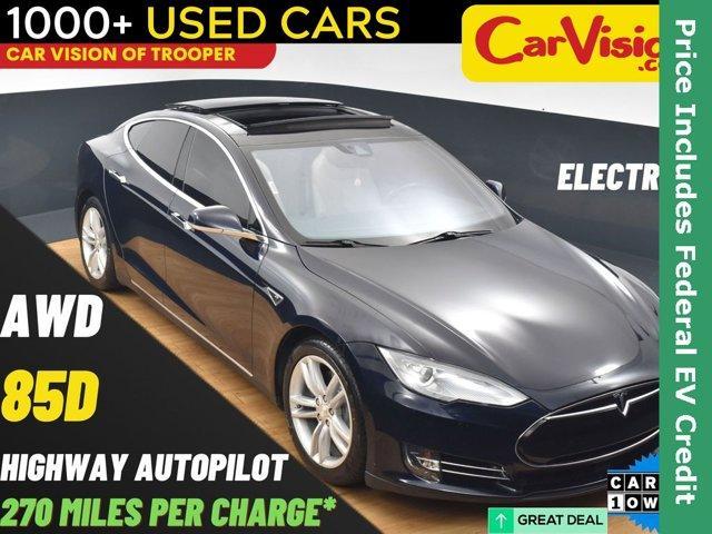 used 2015 Tesla Model S car, priced at $17,999