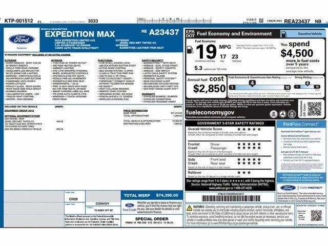 used 2024 Ford Expedition Max car, priced at $43,999