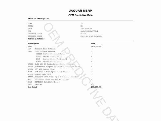 used 2017 Jaguar XE car, priced at $13,999