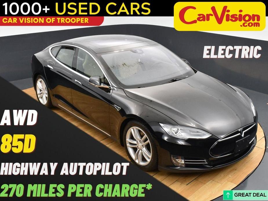 used 2015 Tesla Model S car, priced at $17,999