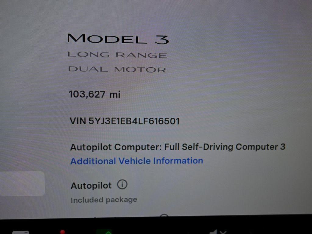 used 2020 Tesla Model 3 car, priced at $15,998
