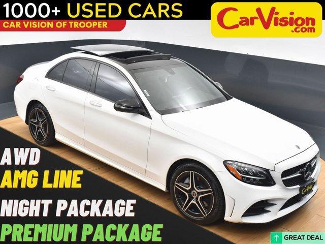 used 2021 Mercedes-Benz C-Class car, priced at $27,499