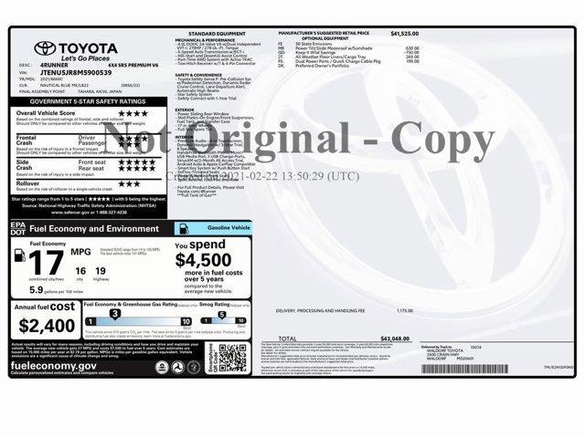 used 2021 Toyota 4Runner car, priced at $33,999