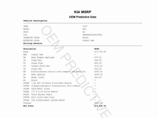 used 2013 Kia Rio car, priced at $8,999