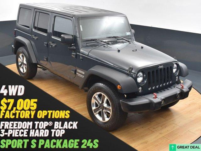 used 2017 Jeep Wrangler Unlimited car, priced at $19,999