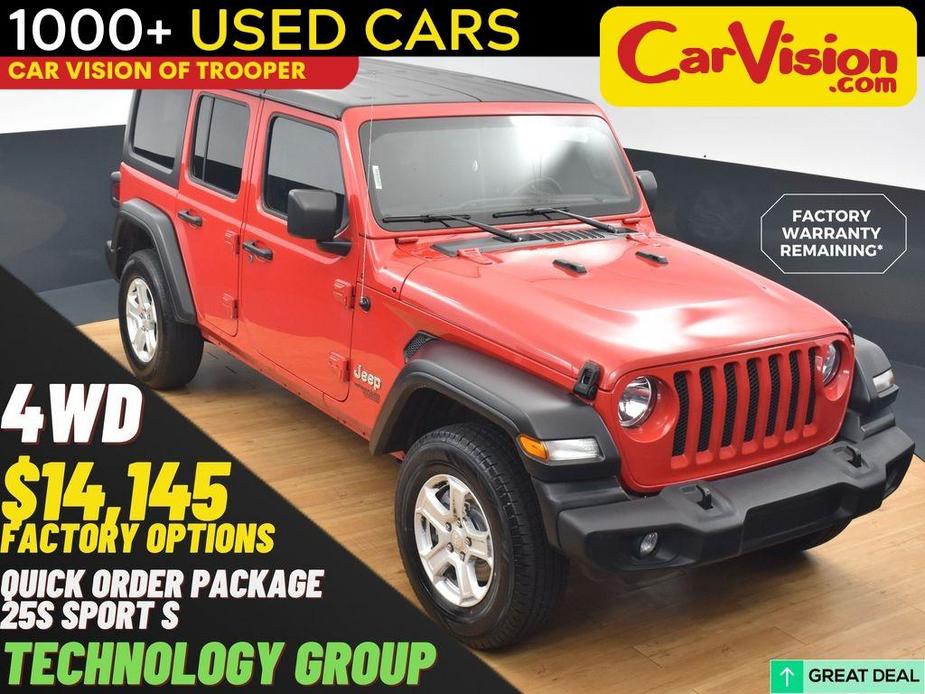 used 2021 Jeep Wrangler Unlimited car, priced at $26,999