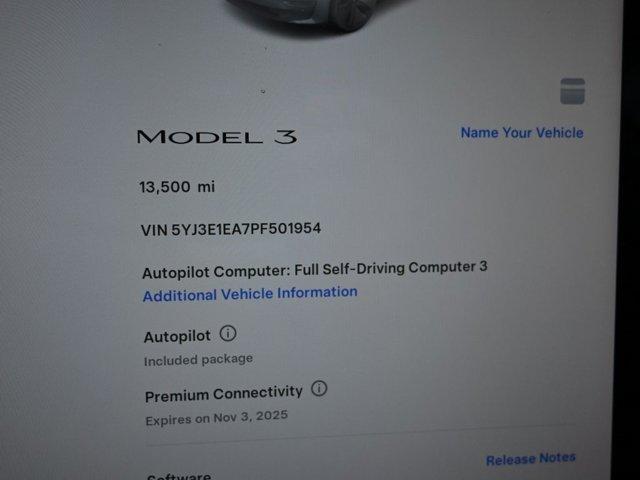used 2023 Tesla Model 3 car, priced at $23,498