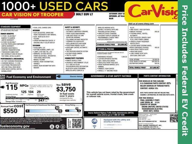 used 2022 Chevrolet Bolt EUV car, priced at $19,499