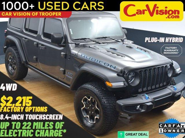 used 2022 Jeep Wrangler Unlimited 4xe car, priced at $32,999