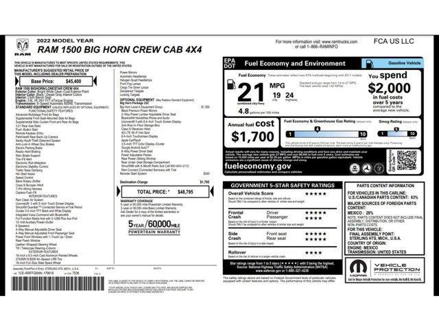 used 2022 Ram 1500 car, priced at $30,999