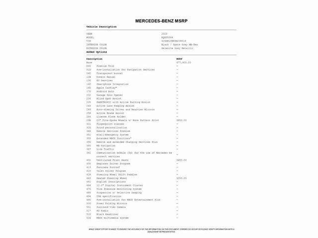 used 2023 Mercedes-Benz EQE 350 car, priced at $34,999