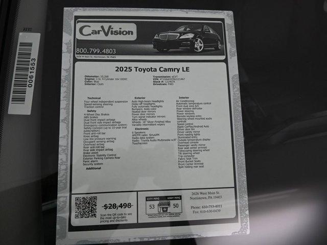 used 2025 Toyota Camry car, priced at $26,499