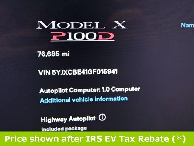 used 2016 Tesla Model X car, priced at $19,999