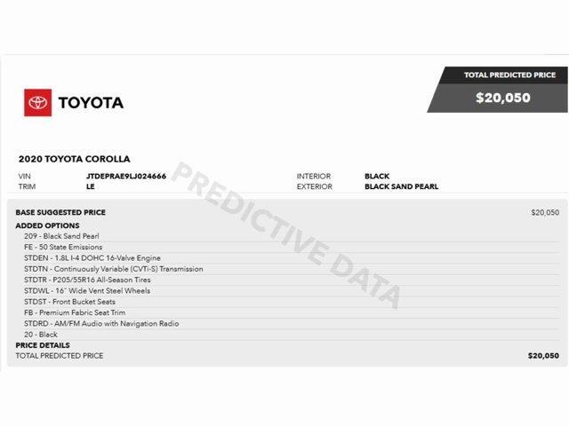 used 2020 Toyota Corolla car, priced at $14,499