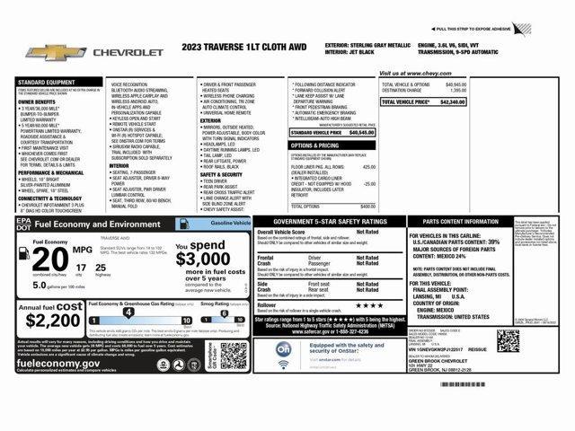 used 2023 Chevrolet Traverse car, priced at $26,999