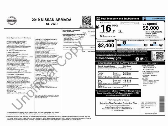 used 2019 Nissan Armada car, priced at $20,799