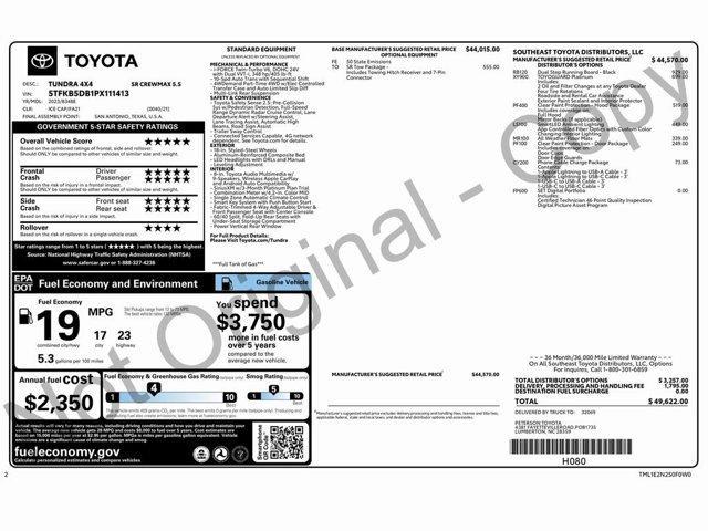 used 2023 Toyota Tundra car, priced at $34,999