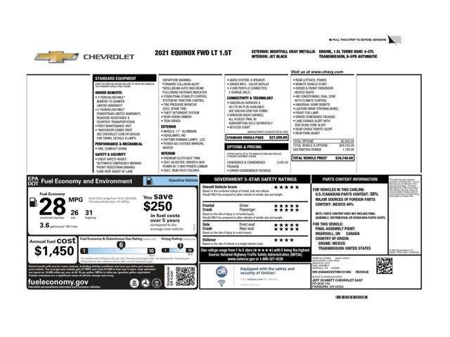 used 2021 Chevrolet Equinox car, priced at $21,999