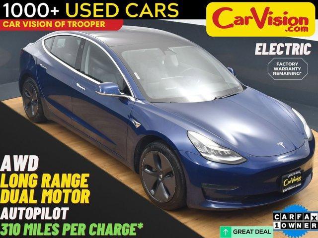 used 2018 Tesla Model 3 car, priced at $18,999