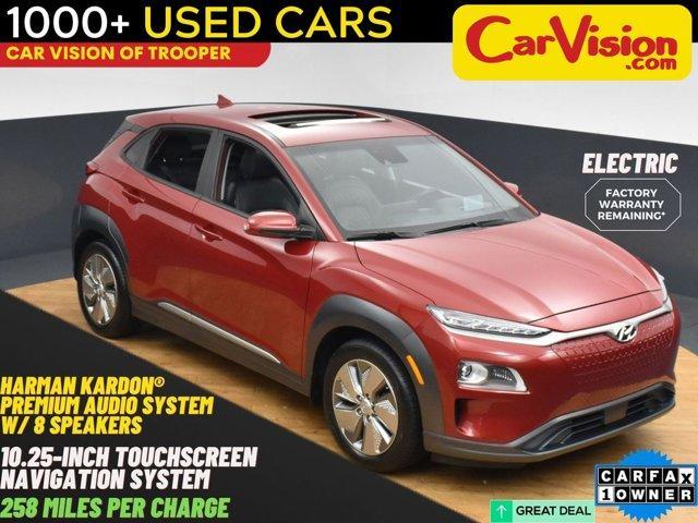 used 2021 Hyundai Kona EV car, priced at $15,999