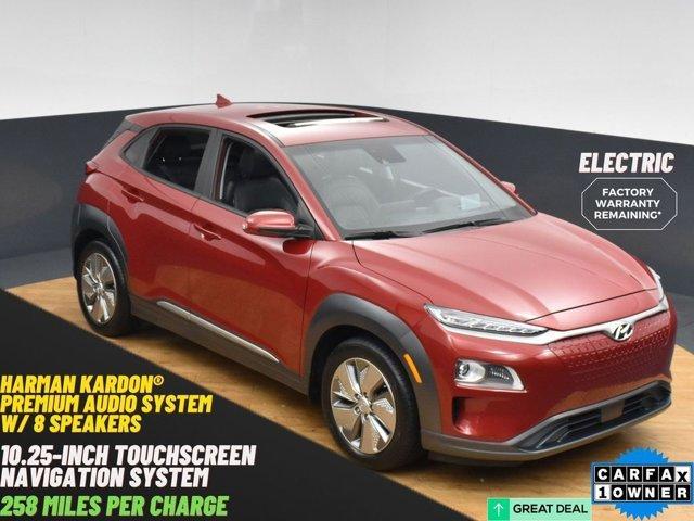 used 2021 Hyundai Kona EV car, priced at $15,999