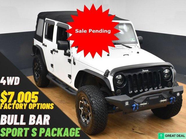 used 2017 Jeep Wrangler Unlimited car, priced at $19,499