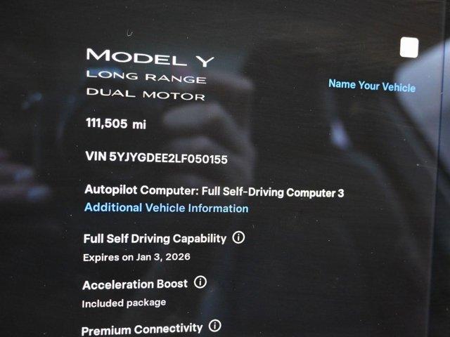 used 2020 Tesla Model Y car, priced at $17,999