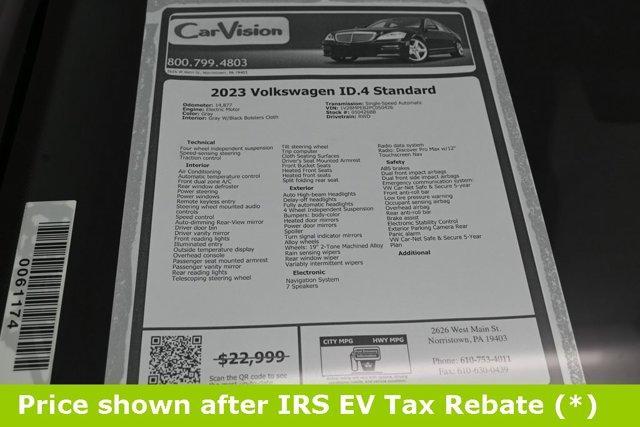 used 2023 Volkswagen ID.4 car, priced at $16,999