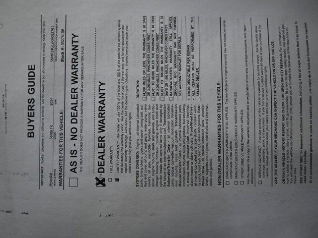 used 2024 Hyundai Santa Fe car, priced at $24,999