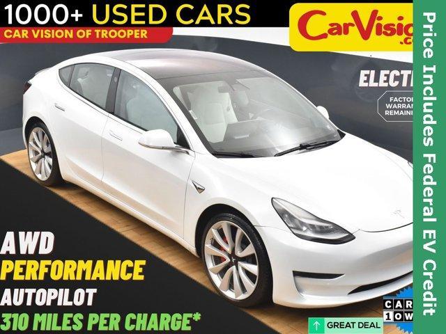 used 2018 Tesla Model 3 car, priced at $19,999