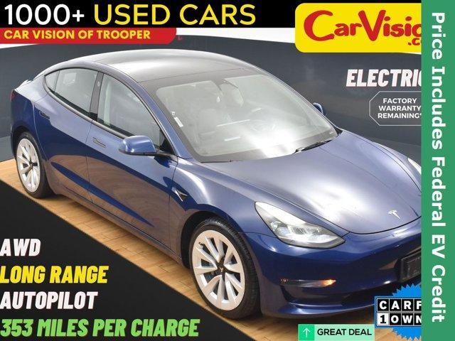 used 2022 Tesla Model 3 car, priced at $20,499