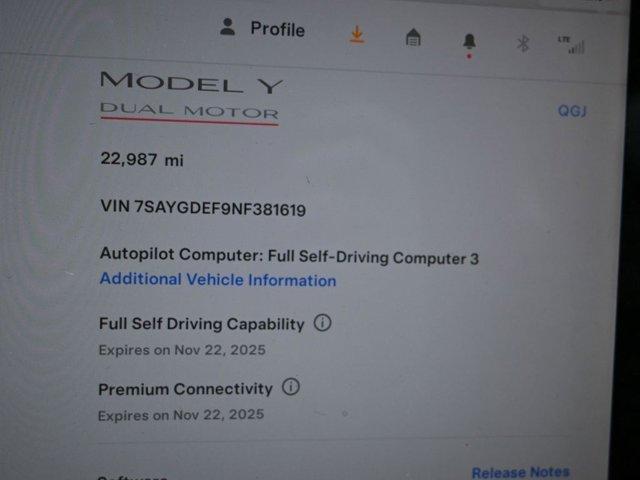 used 2022 Tesla Model Y car, priced at $29,499