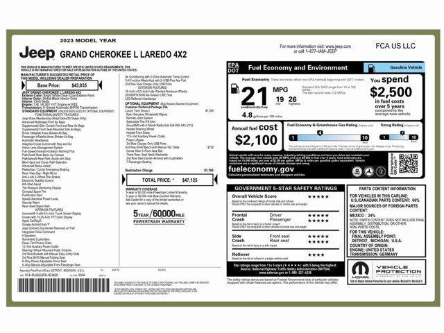 used 2023 Jeep Grand Cherokee L car, priced at $24,999